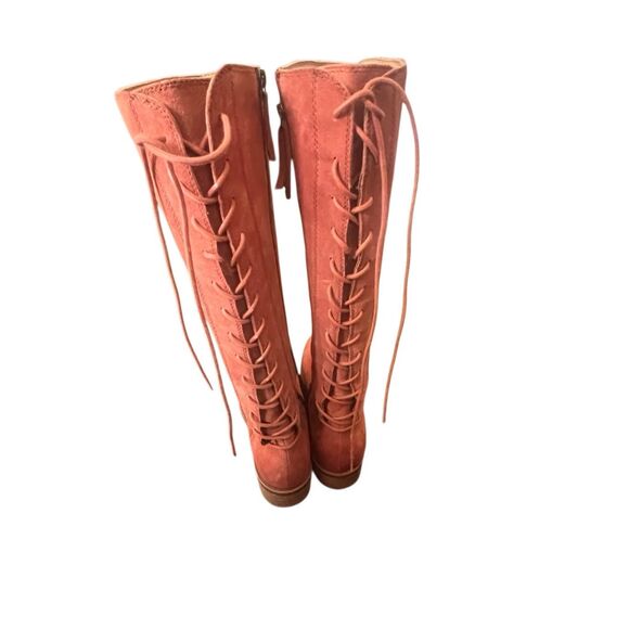 Sofft Sharnell II waterproof suede knee-high boot in russet brown sz 11 - Picture 5 of 8